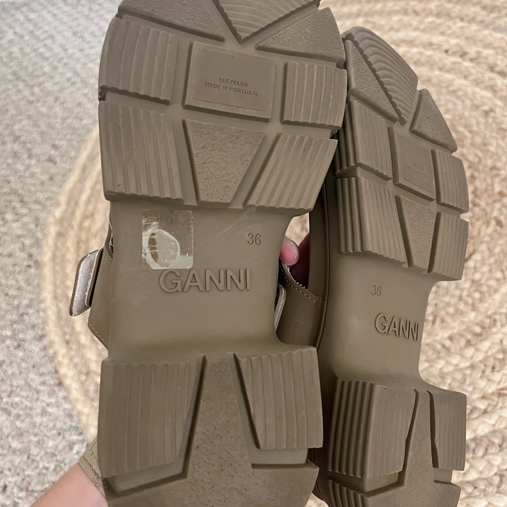 GANNI Recycled Rubber Trekking Sandals‎ US Women’s 6 - Picture 5 of 8